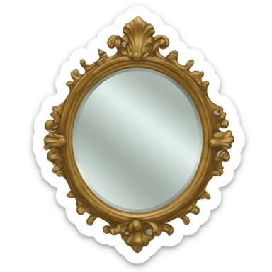 Antique mirror  sticker