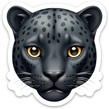 Black jaguar sticker