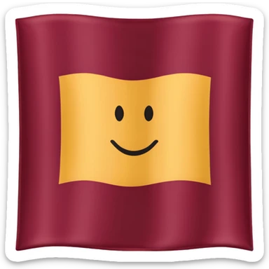 Bandera color vino sin estrella sticker