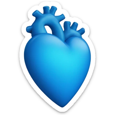 blue heart sticker