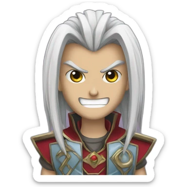 Playing yu-gi-oh sticker