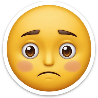 Disappointed like a regular emoji  sticker