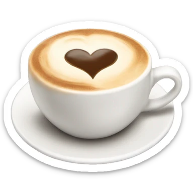cappucino heart emoji sticker