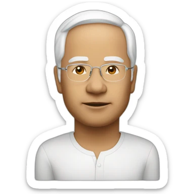 najib-(proportional)calm-(realistic) sticker