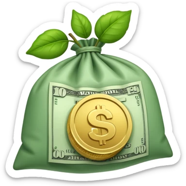 a wad of money without a bow sticker