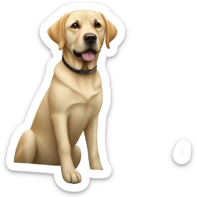 Labrador in a Mercedes  sticker
