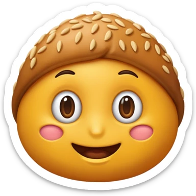 Una manciata di semi di sesamo sticker