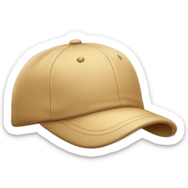 cap with a cloth on the side sticker