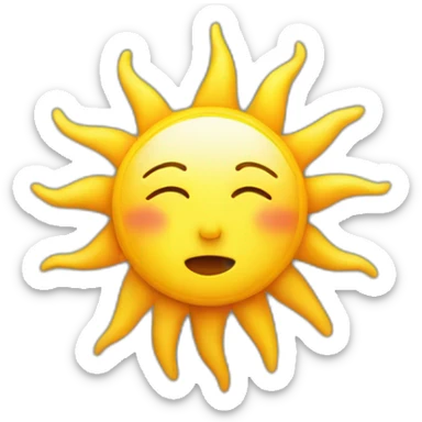 sun without face sticker