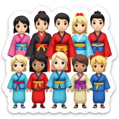 People who like Japanese animation characters sticker