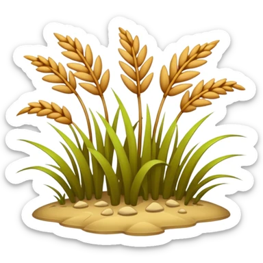 Khaki Grass sticker