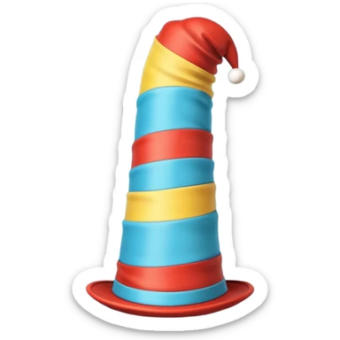 Dr Seuss stove pipe hat sticker