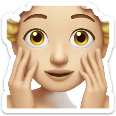 Face massage guacha  sticker