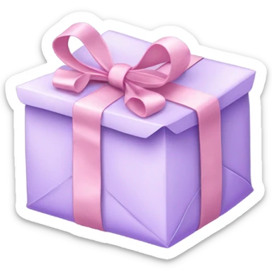 beautiful aesthetic love letter in pastel purple color with pink bow aesthetically placed  sticker