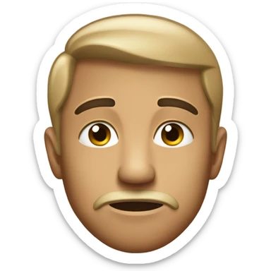 serious emoji with cheekbones  sticker