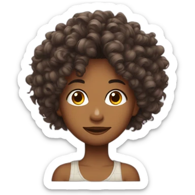 Gars Métisse  cheveux bouclés  sticker