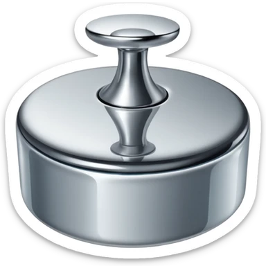 Trottola argento/ specchio come quella del film inception sticker