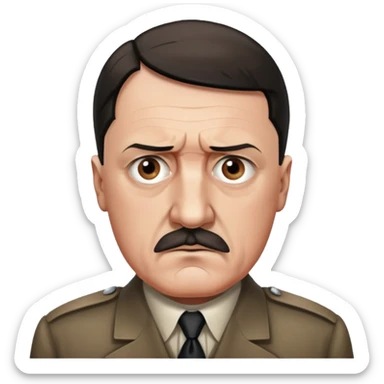 realistic adolf hitler sticker