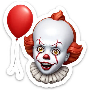 Pennywise balloon sticker