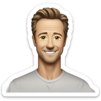 bold smiling Edward Norton sticker