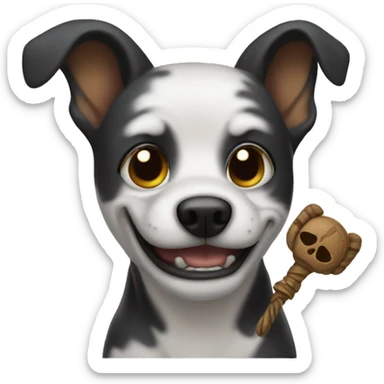 Dog with Voodoo  sticker