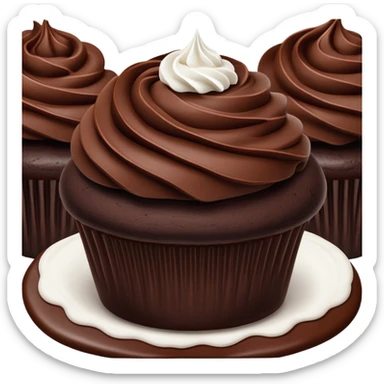 Hostess chocolate cake cupcake sticker