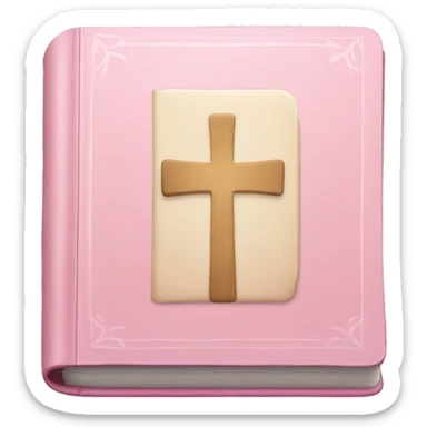 Light pink Bible sticker