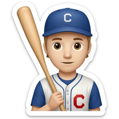 baseball player sticker