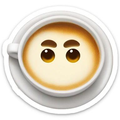 flat white coffee sticker