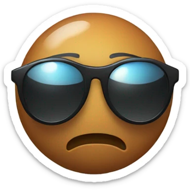 Balls wearing sunglasses  sticker