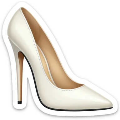 white-high-heels sticker