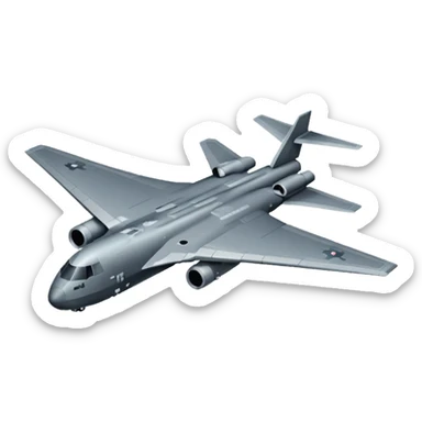 b-2 bomber airplane pixel sticker