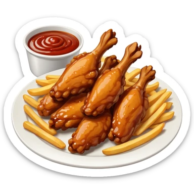 Wing stop meal  sticker