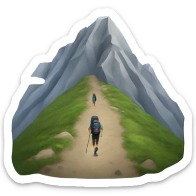 Hiking mountain sticker