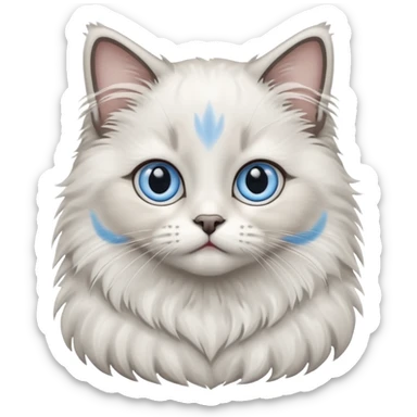 Baby ragdoll cat sticker