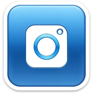Blauer Haken Instagram sticker