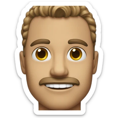 Actor de película her riendose sticker