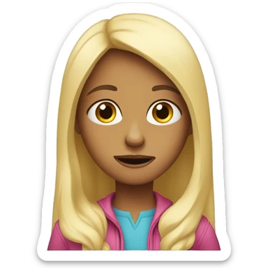 Confused girl doesn’t want to drive  sticker