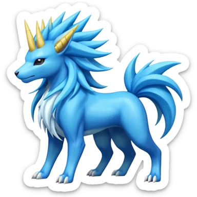 Manectric-Suicune-Amaura-fusion-hybrid-creature  sticker