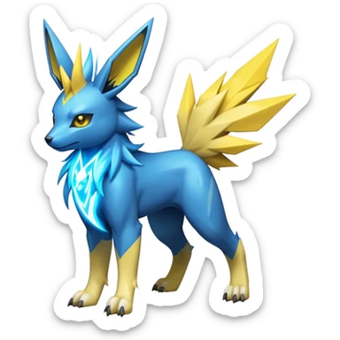 Manectric-Lucio-Jolteon-Fakémon-hybrid-creature (full body)  sticker