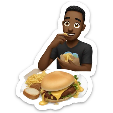 My boyfriend loving food sticker