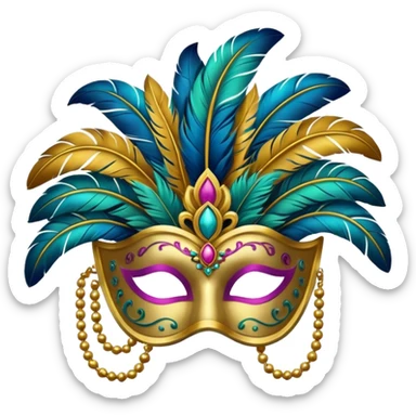 Carnival Mask sticker