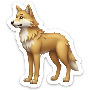 Sparkle-wolf full body sticker