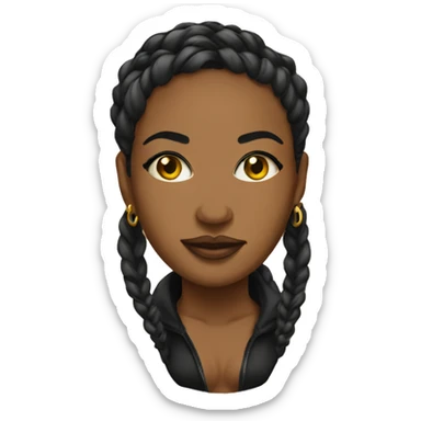 badgyal from jamaican sticker