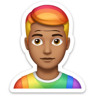  Man Gay rainbow skin  sticker