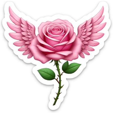 Dauphin rose avec des ailes sticker