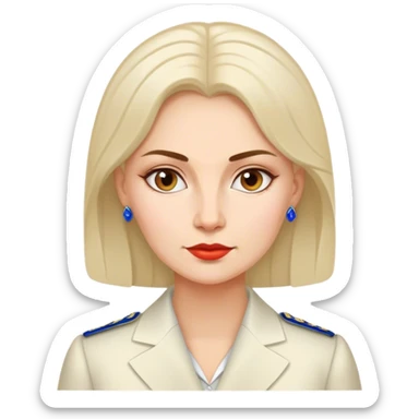 The russian woman diplomat sticker