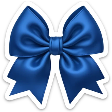 dark blue hairbow  sticker