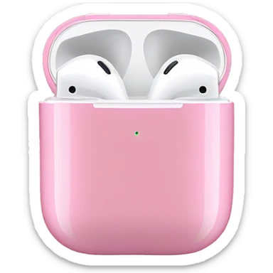Pink AirPods sticker