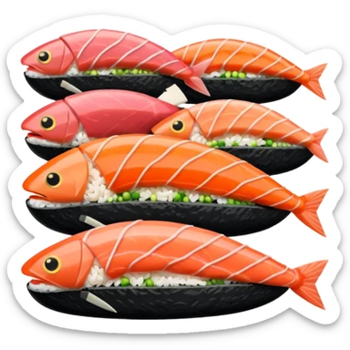 sushi rosa sticker